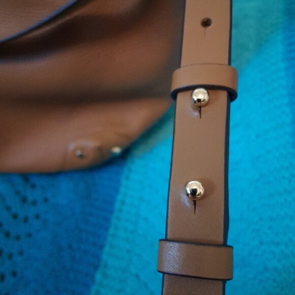 Michael Kors Large Alanis Soft Pebbled Leather Shoulder Bag - Picture 10 of 16